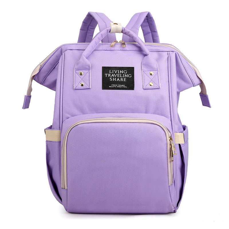 New mummy bag multifunctional mother and baby bag fashion mom bag bottle backpack diaper