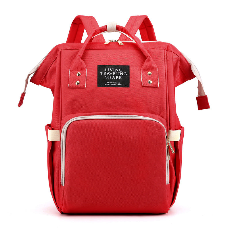 New mummy bag multifunctional mother and baby bag fashion mom bag bottle backpack diaper