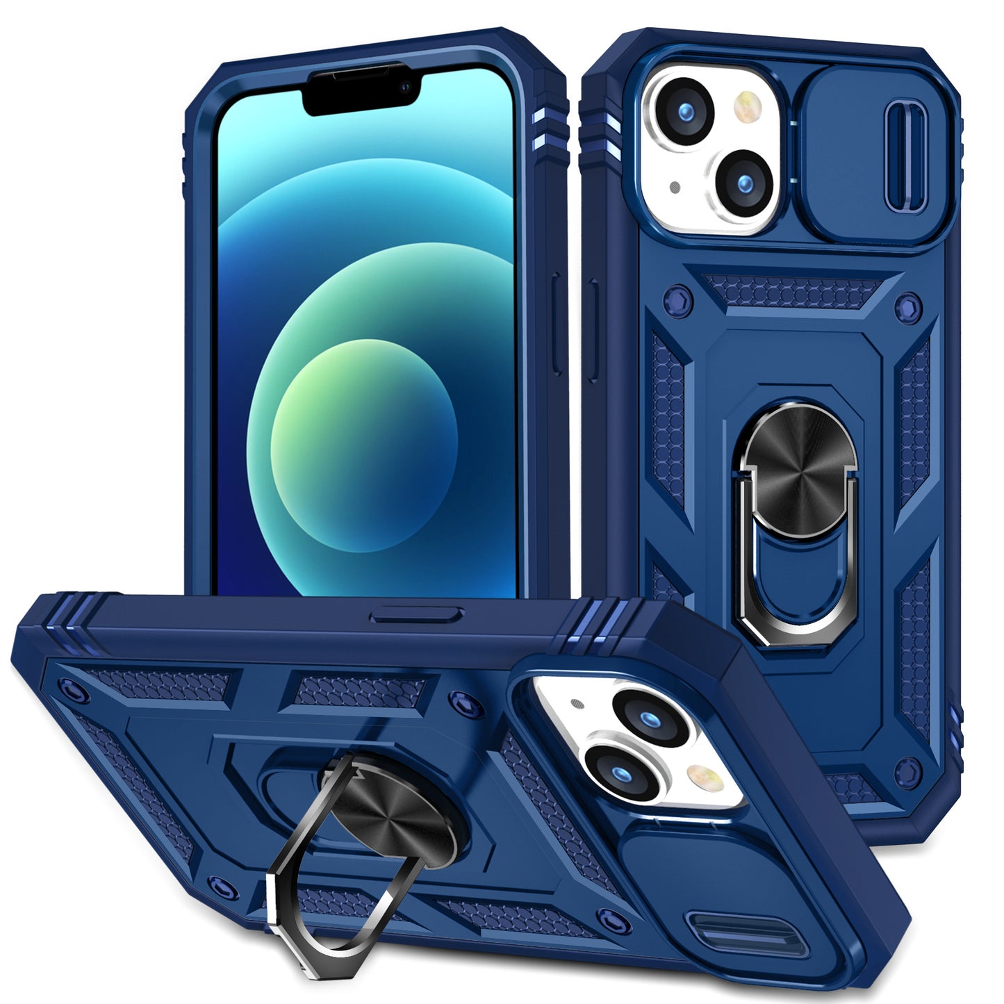 The new sergeant sliding window is suitable for IP15promax anti-fall plus car magnetic pro ring holder mobile phone case