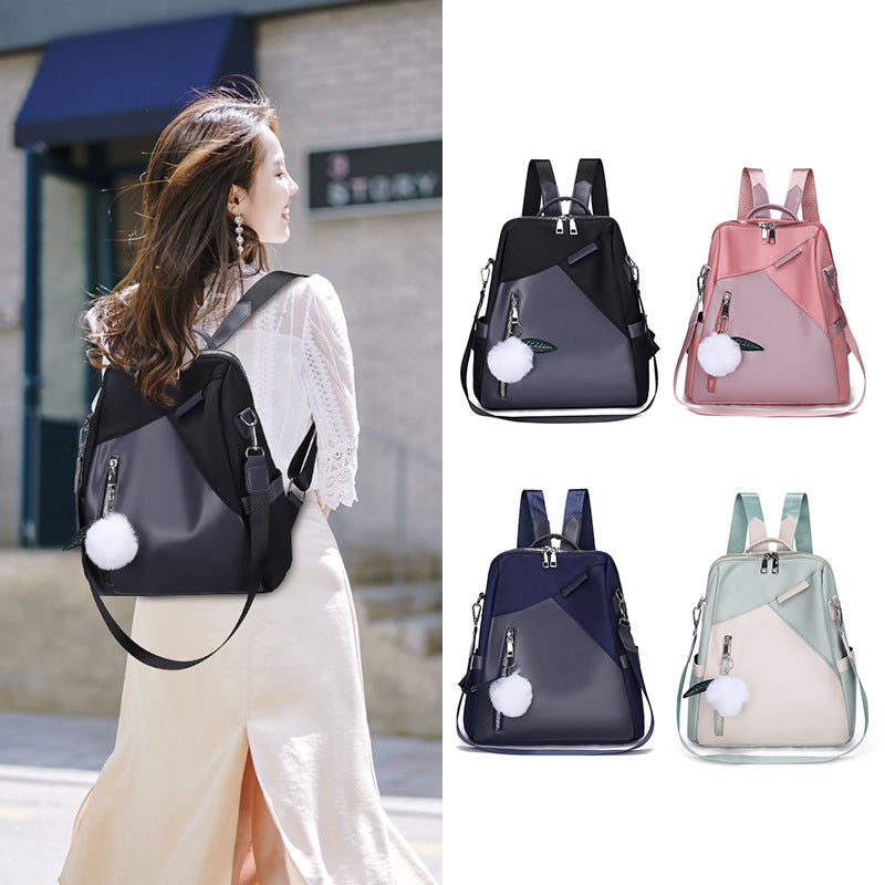 Women's Fashionable Oxford Cloth Backpack