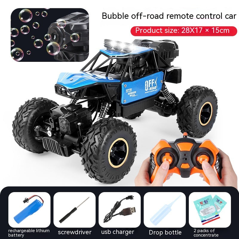 Blowing Bubble Remote Control Vehicle Alloy 4WD Off Road Vehicle