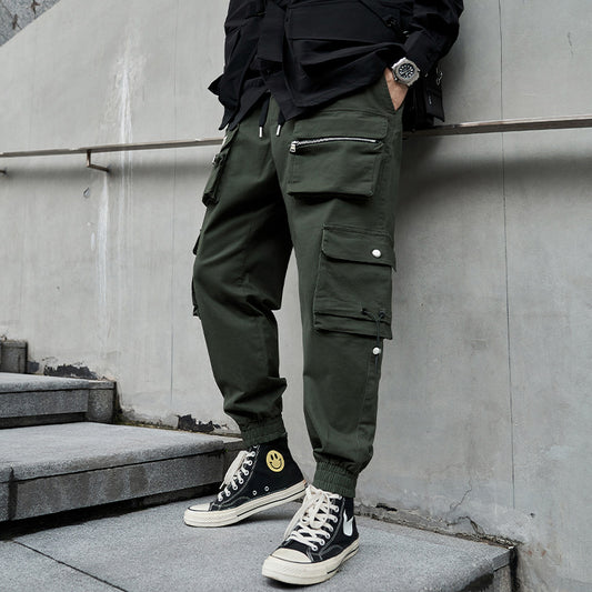 Men's Fashion Casual Loose-fit Tappered Trousers