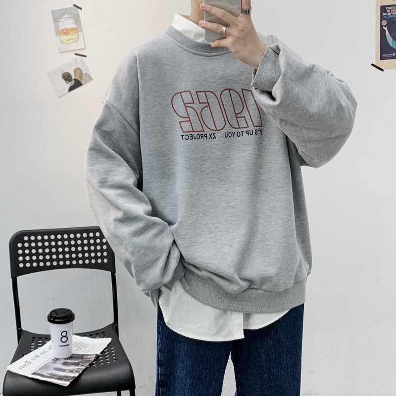 Hong Kong style men's letter print loose hedging