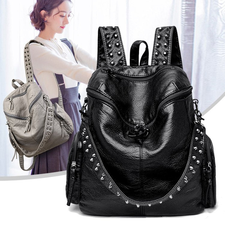 Fashion Rivet Large Capacity Backpack