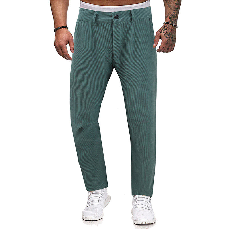 Men's Fashion Thickened Straight Trousers