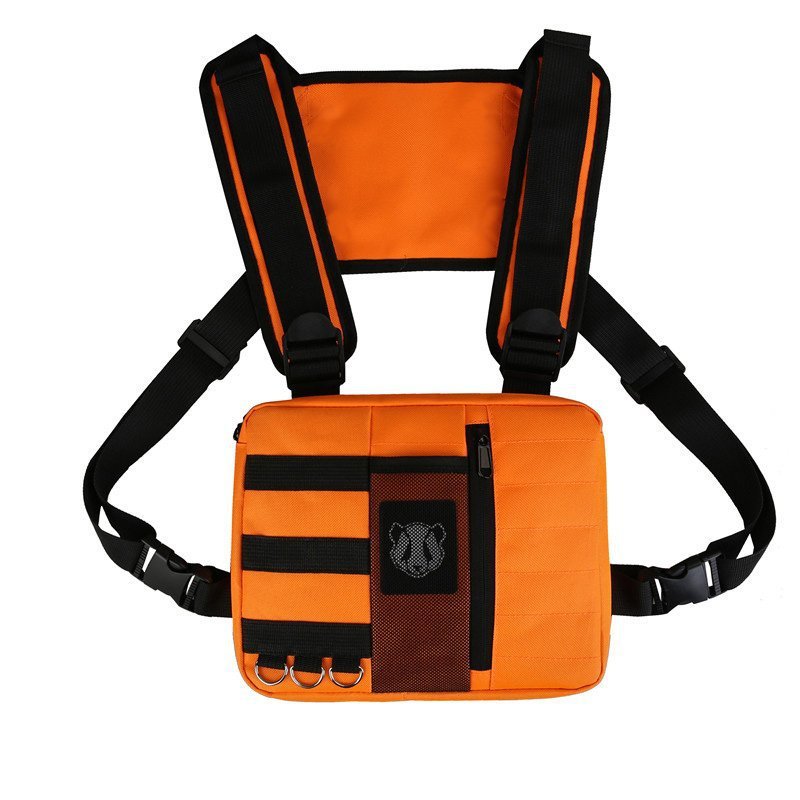 Multifunctional Tactical Mechanical Style Outdoor Work Clothes Chest Bag