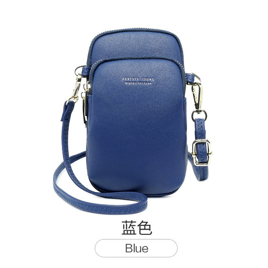 new forever young ladies mobile phone bag Korean version of the solid color shoulder bag fashion simple diagonal package