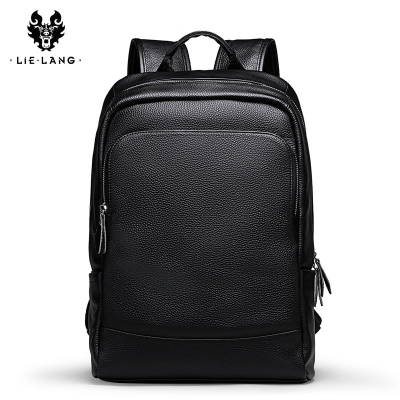 Men's backpack Korean version of the simple leather backpack/ travel computer bag