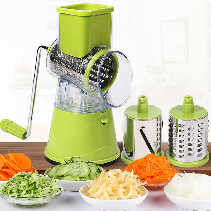 DUOLVQI Manual Vegetable Cutter Slicer Kitchen Tools Multi-functional Round Mandoline Slicer Potato Cheese Kitchen Gadgets