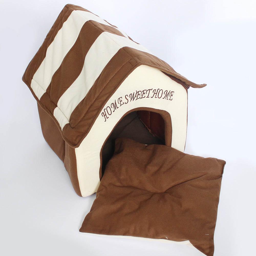 New Fashion Pet House Four Seasons Removable and Washable Small Dog Indoor Pet Supplies Cat Nest Dog Nest Villa