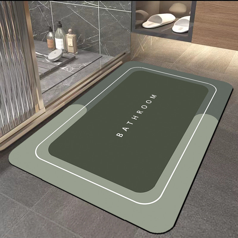 New diatom mud floor mat bathroom non-slip absorbent mat toilet cushion bathroom door carpet bathroom foot mat