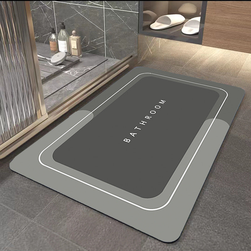 New diatom mud floor mat bathroom non-slip absorbent mat toilet cushion bathroom door carpet bathroom foot mat