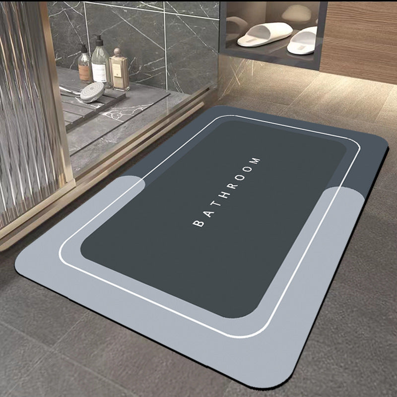 New diatom mud floor mat bathroom non-slip absorbent mat toilet cushion bathroom door carpet bathroom foot mat