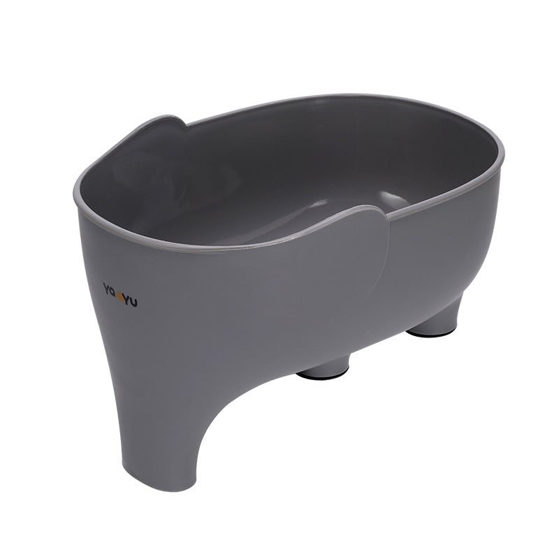 Elephant Drain Basket Multi-purpose Kitchen Storage Drain Basket <Household Fruit and Vegetable Basket Plastic Drain Basket>