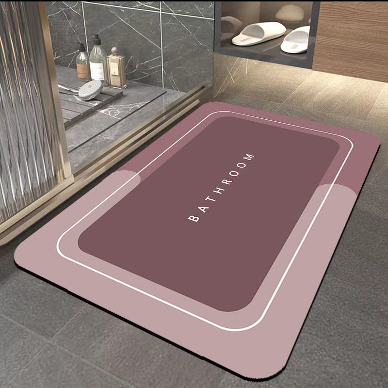 New diatom mud floor mat bathroom non-slip absorbent mat toilet cushion bathroom door carpet bathroom foot mat