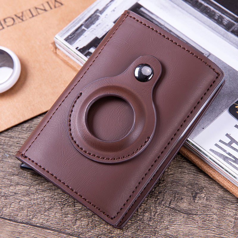 Leather Wallet with AirTag Slot